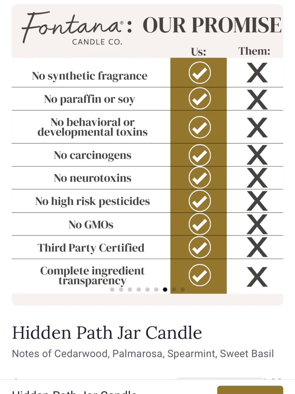 Fontana Candle Company hidden path candle - Picture 3 of 6